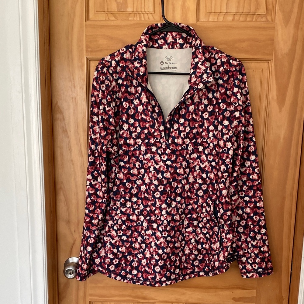 Talbots UPF 50+ Quarter-Zip Top